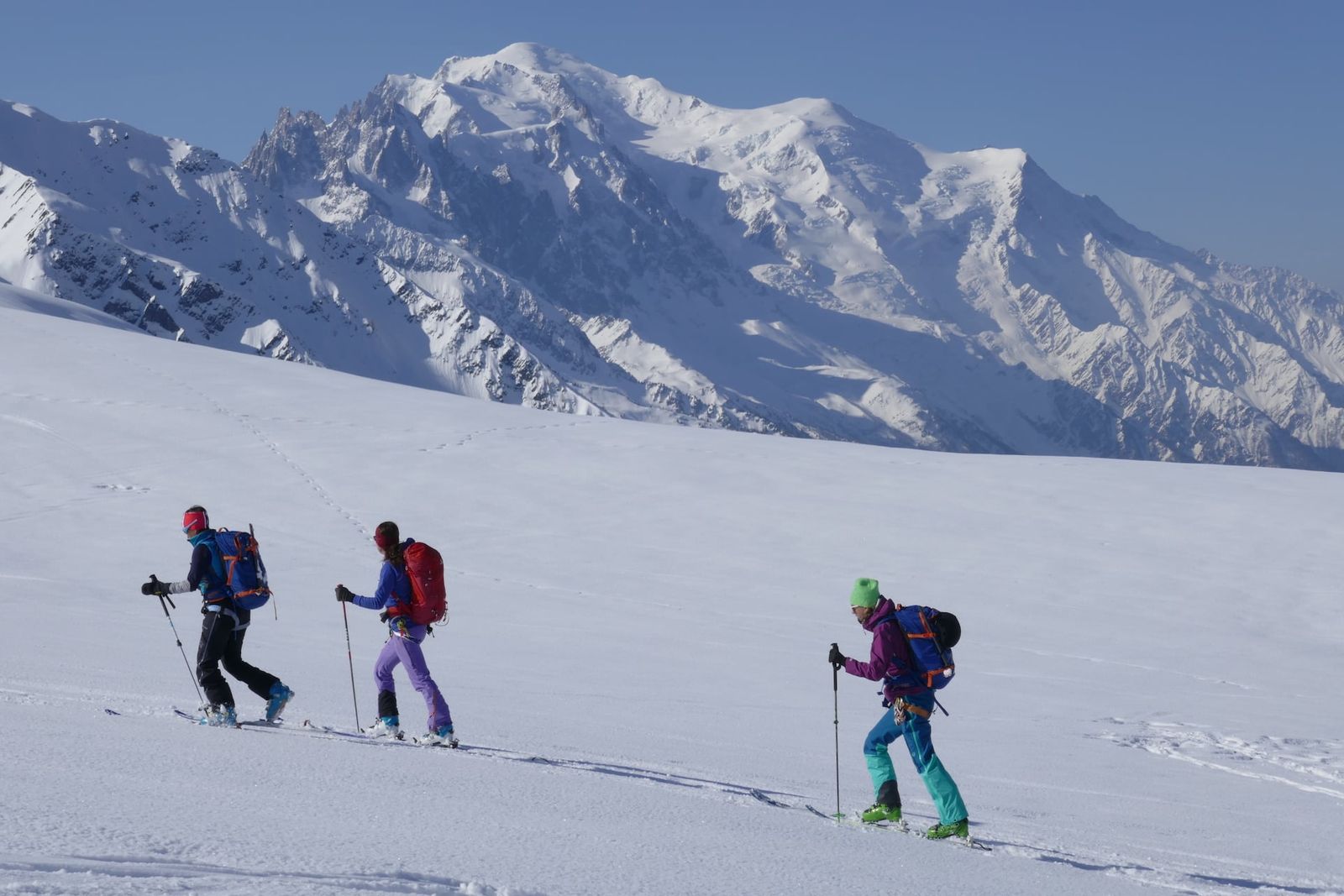 Walking into mountains