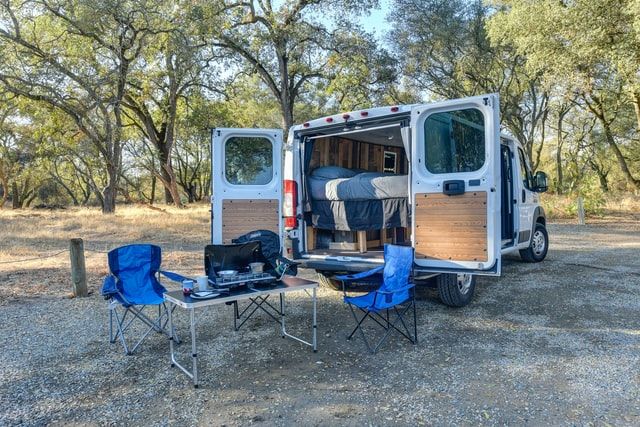 Camping adventure van living