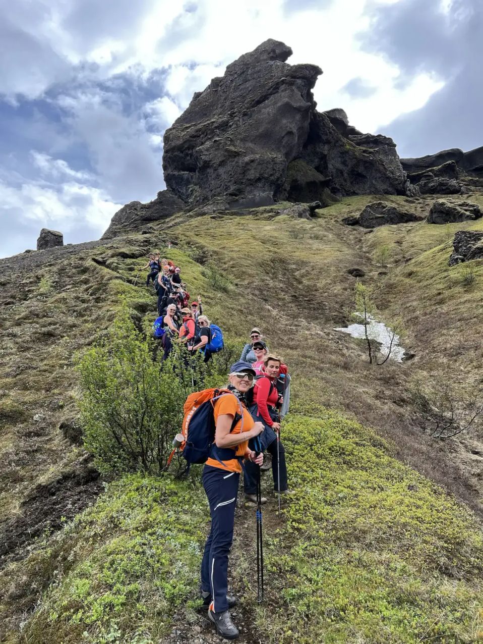 Thorsmork - hiking group mountain trail