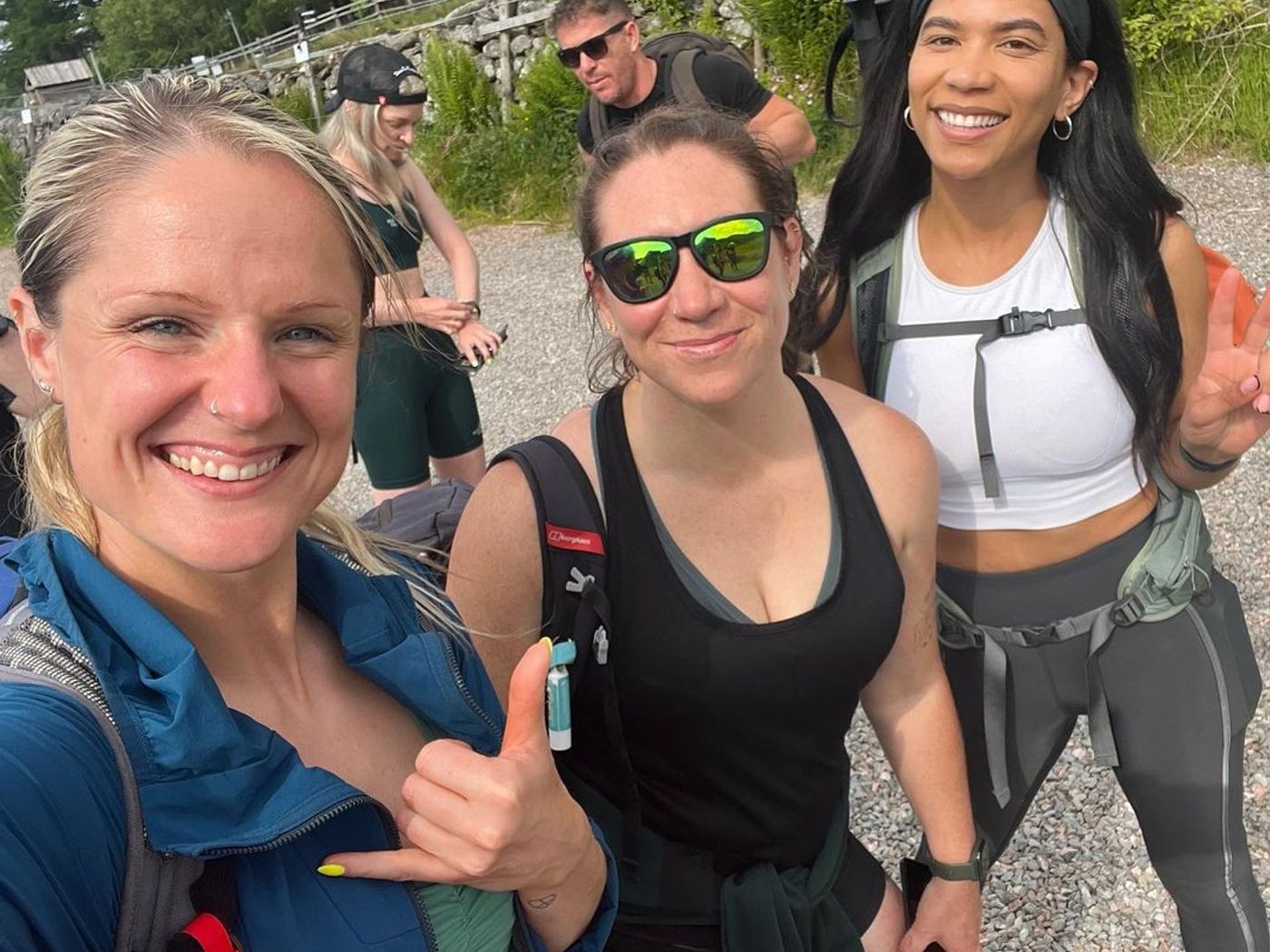 Group at start of hike of National 3 peaks