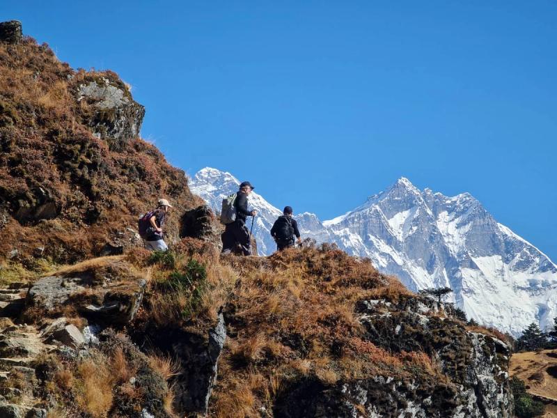 Everest Base Camp trekkers hiking Call to Adventure
