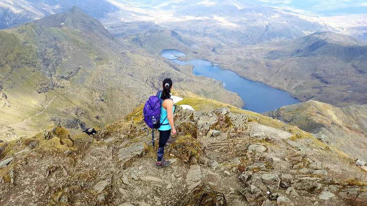 Women looking at view snowden