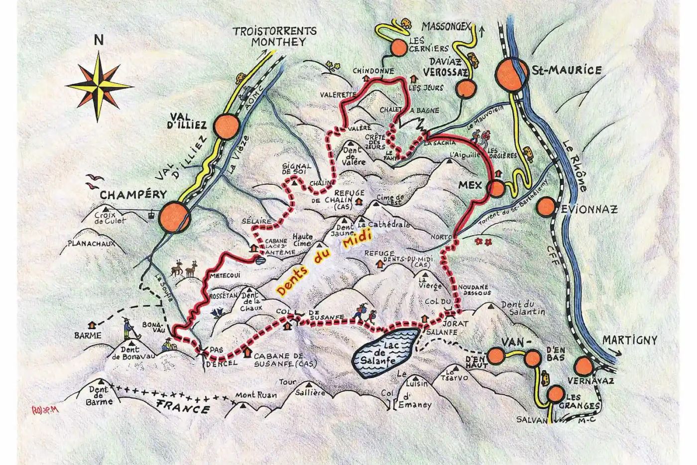 Safety measures for steep terrain