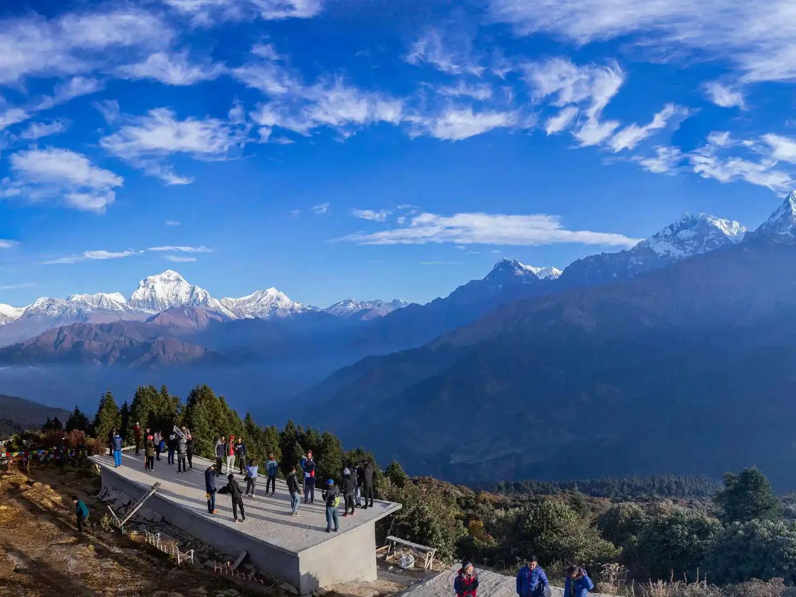 Mountain views from village