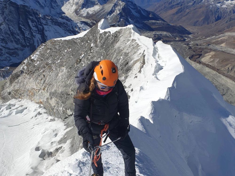 Climbing and learning about gear