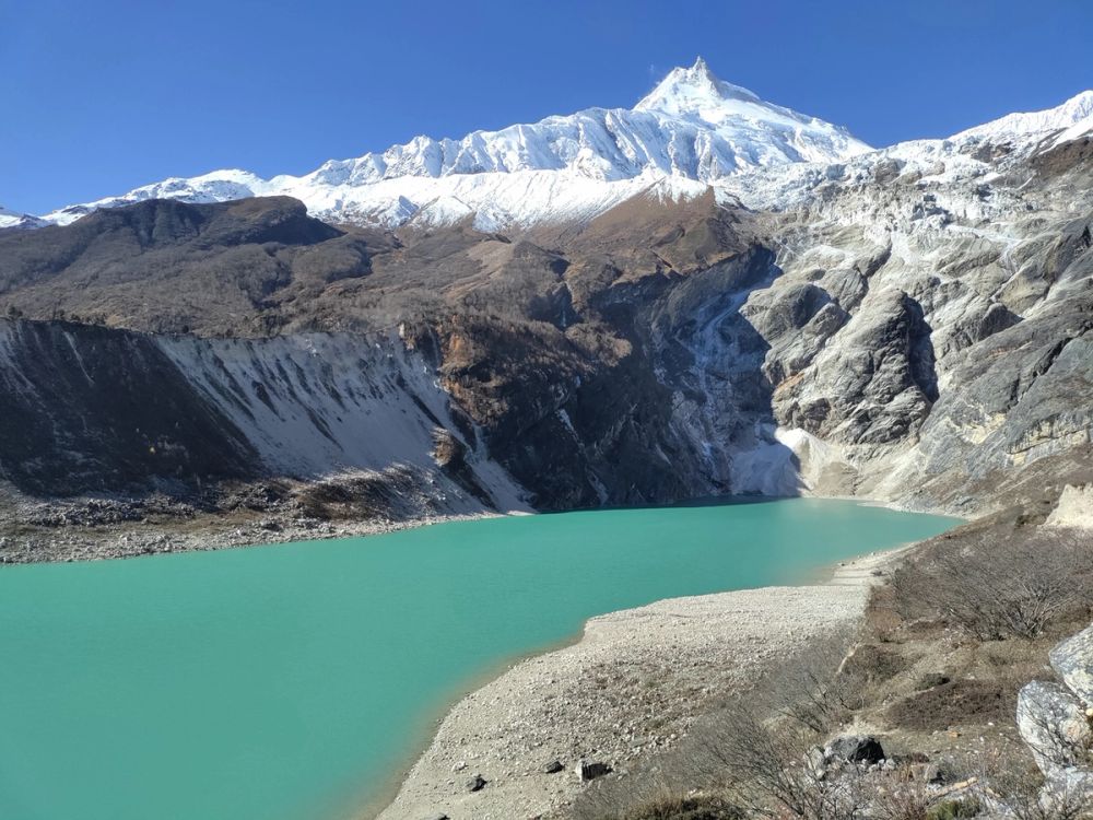 Lake on the Manaslu Circuit