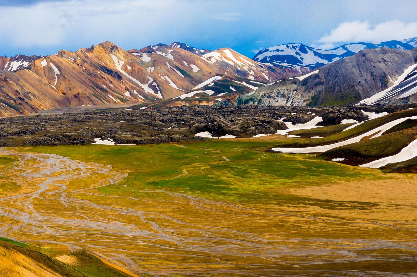 Mountain river landscape in Iceland