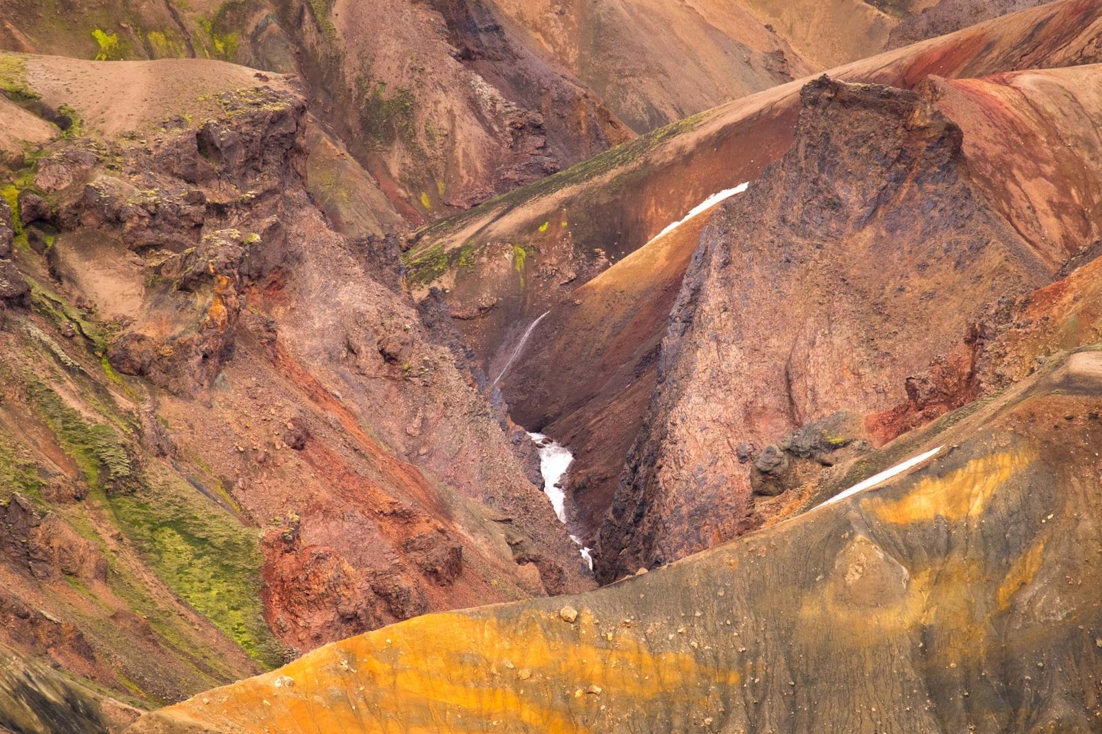 Rugged colorful mountain landscape