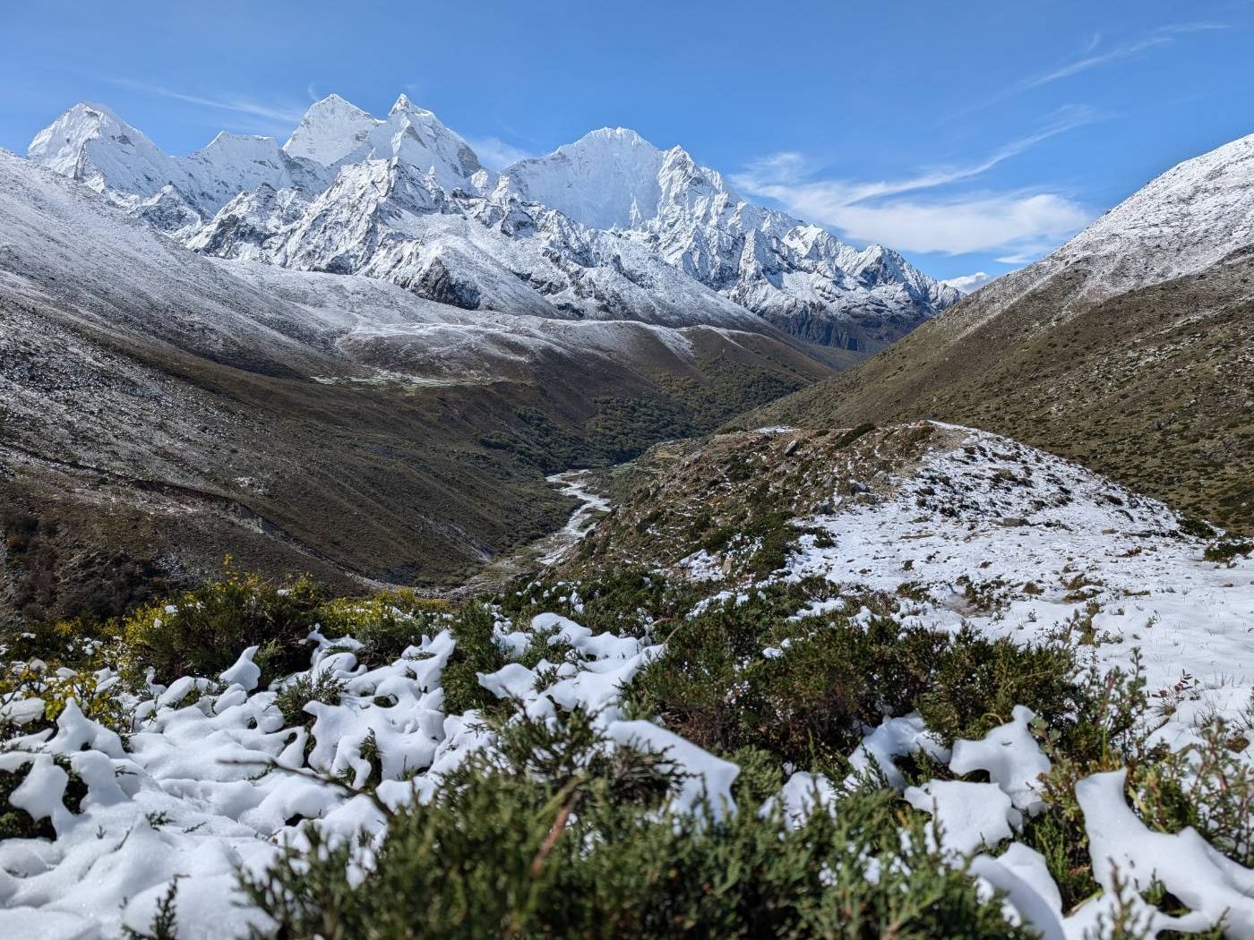 trekk view of mountains