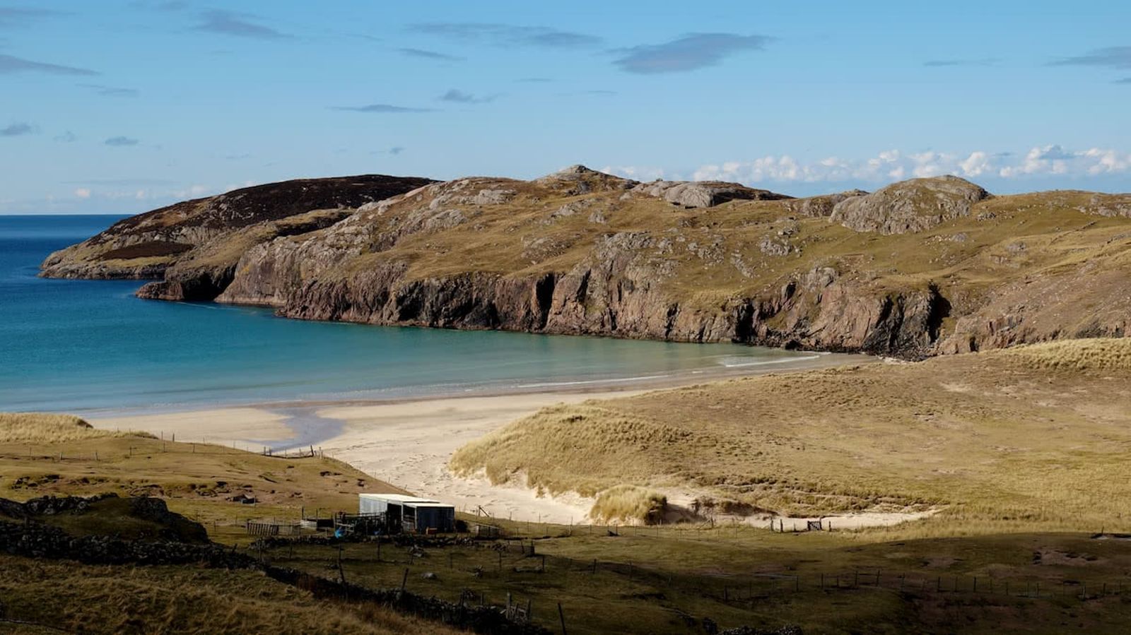 Surfing coasteering and wild camping - beautiful beach