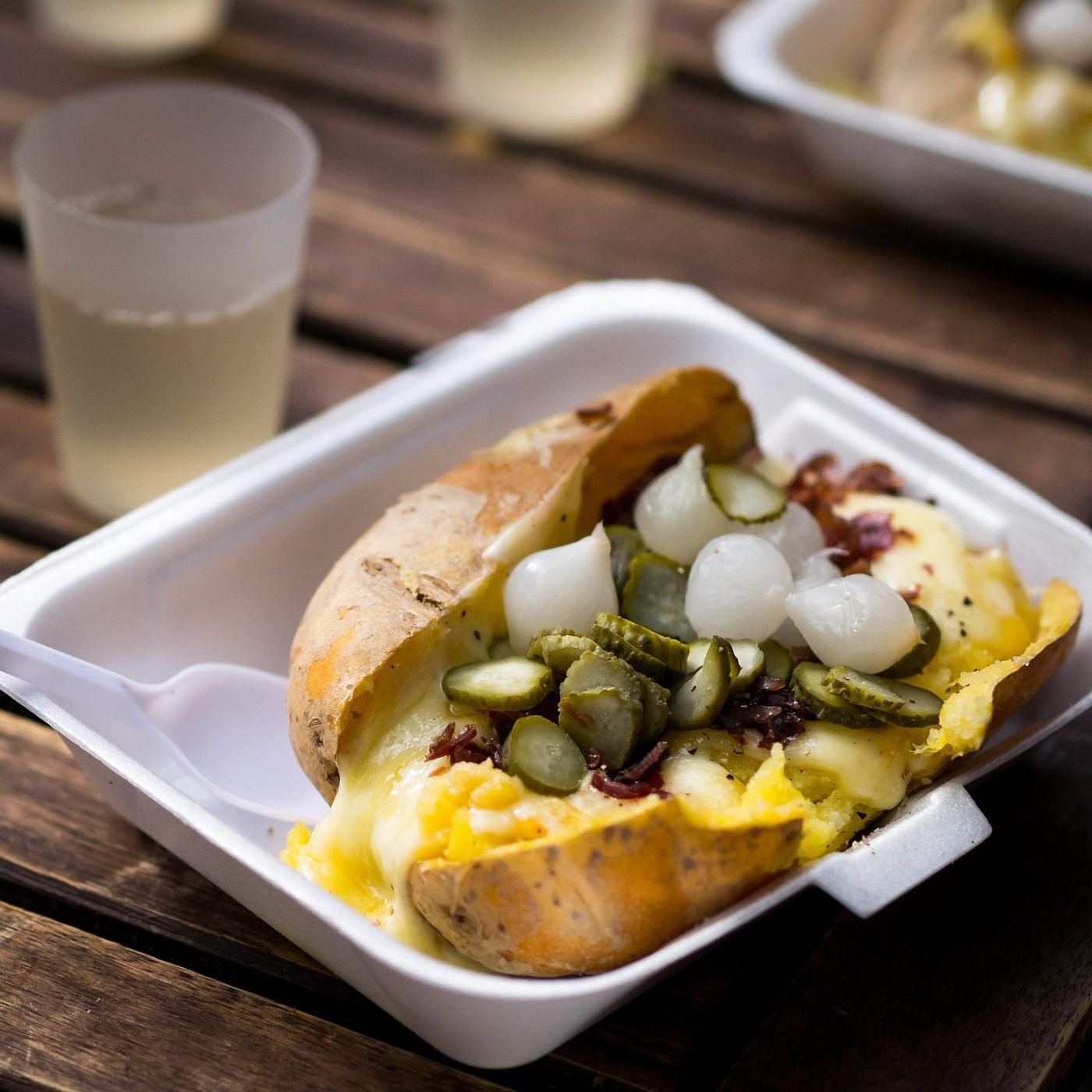 Swiss Raclette cheese lunch