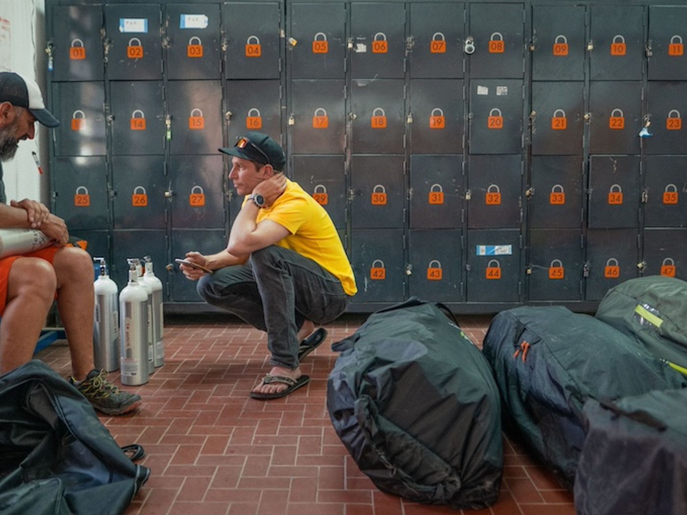 Equipment preparation before Aconcagua expedition in Mendoza