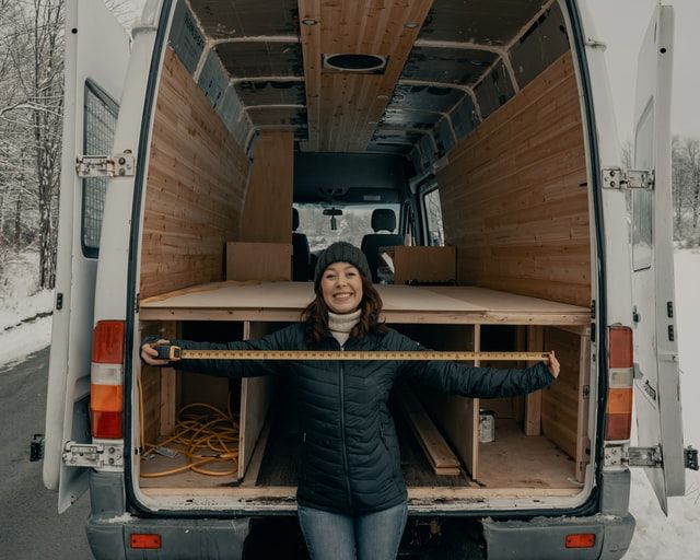 converting a van for van life