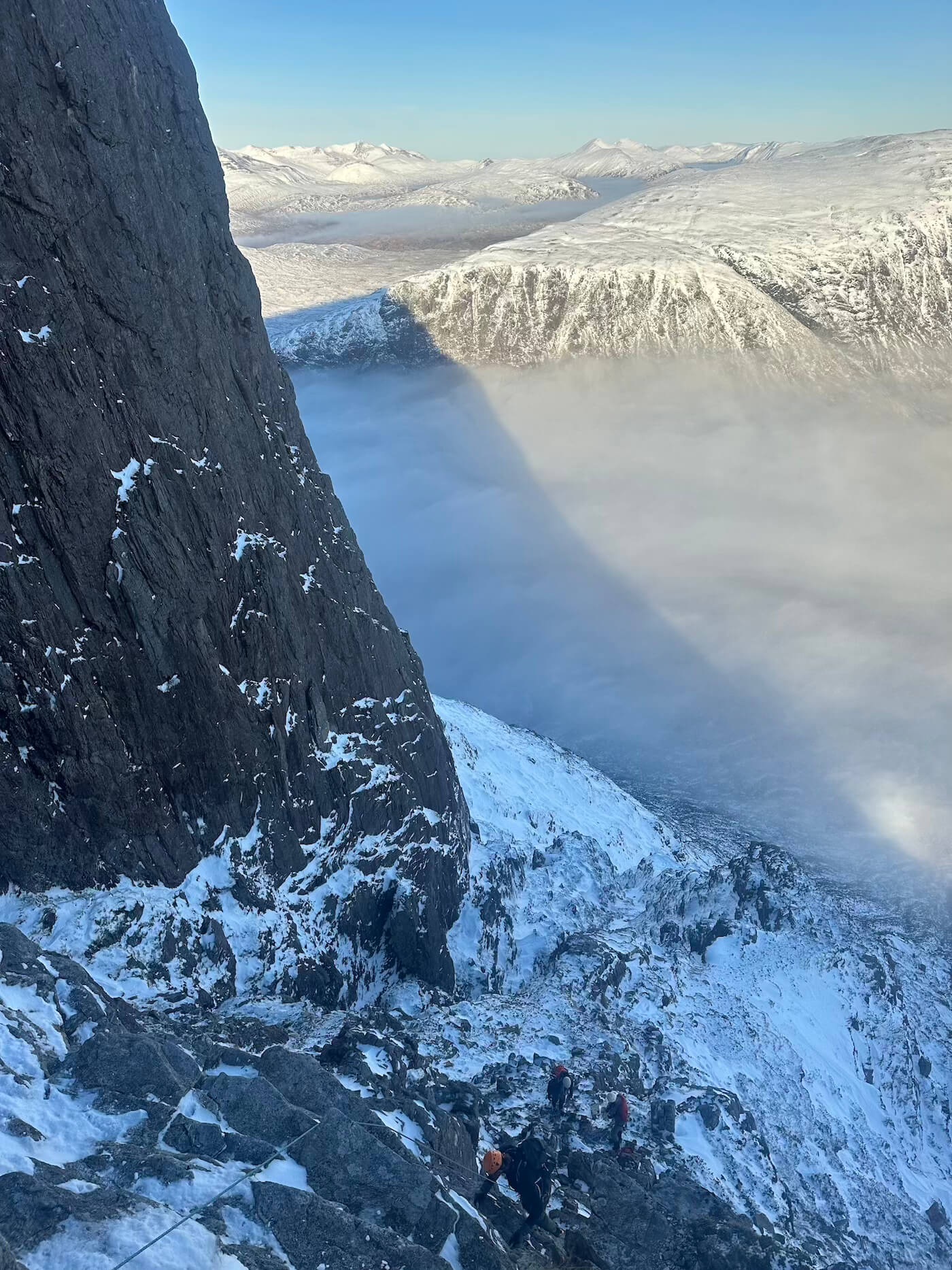 Big-name venues in a single long weekend: Ben Nevis North Face, Glencoe and the Cairngorms (conditions allowing)