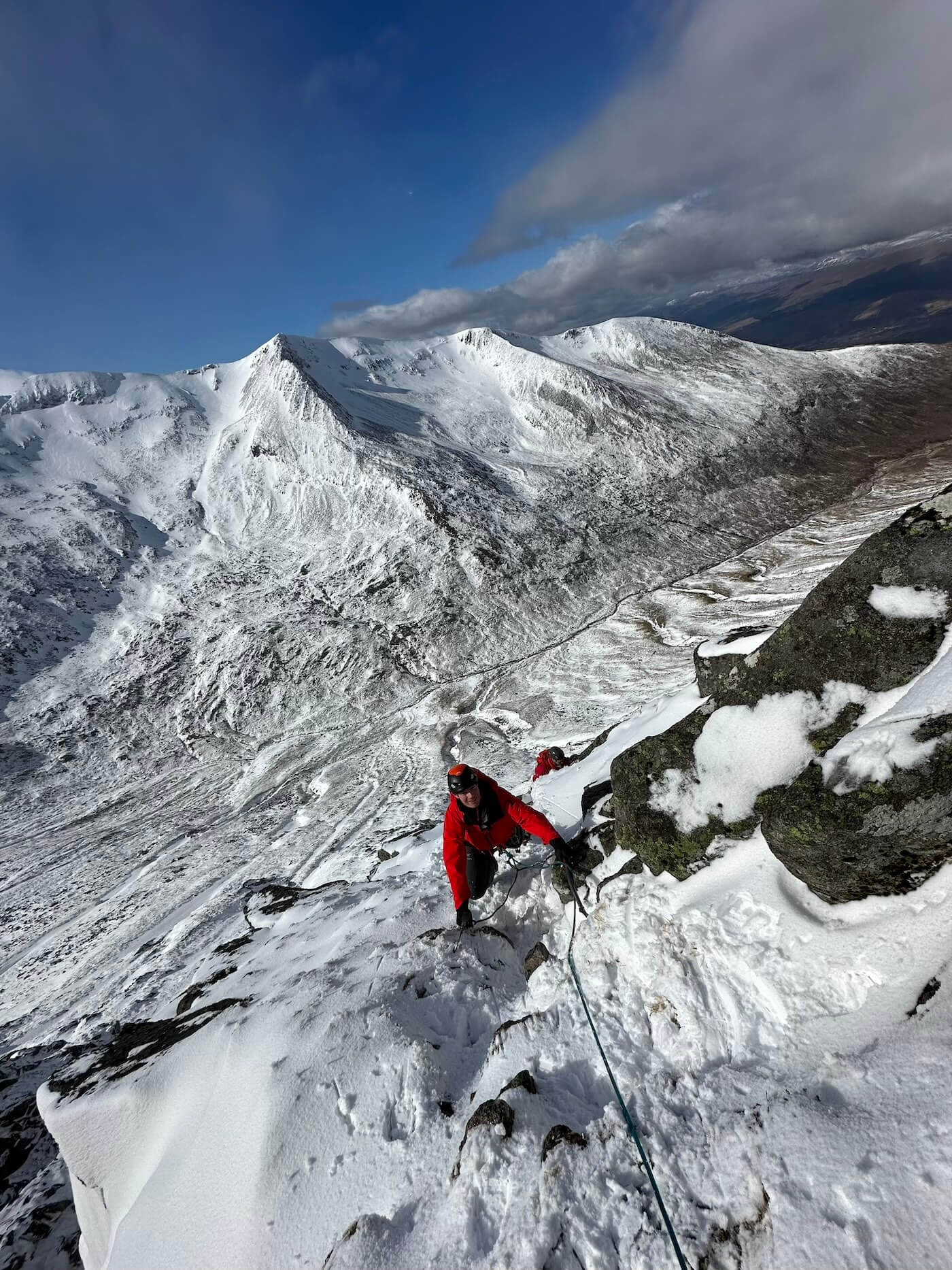 Winter climbing Scotland