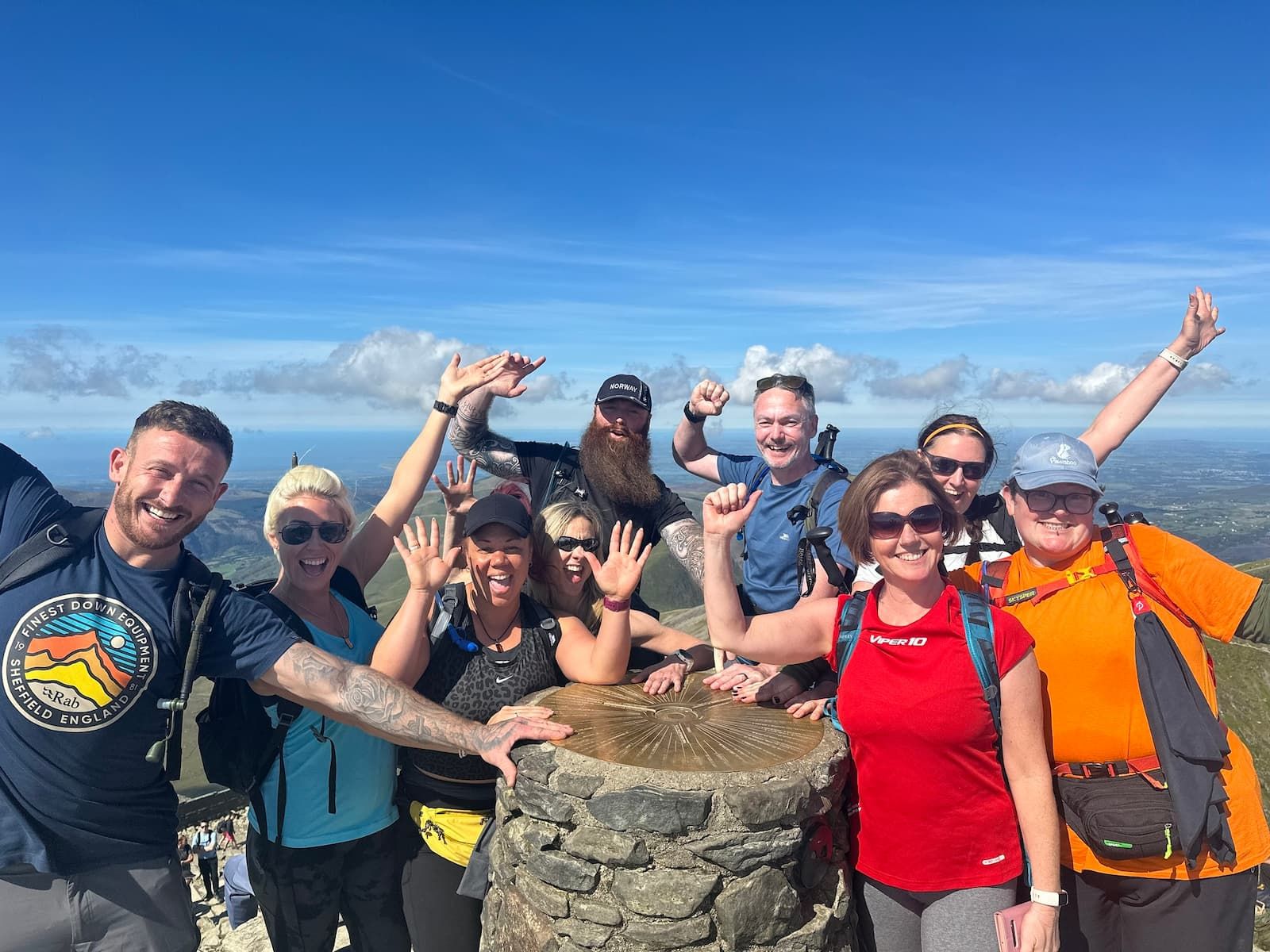 National 3 Peaks - Sunny Snowdon Summit