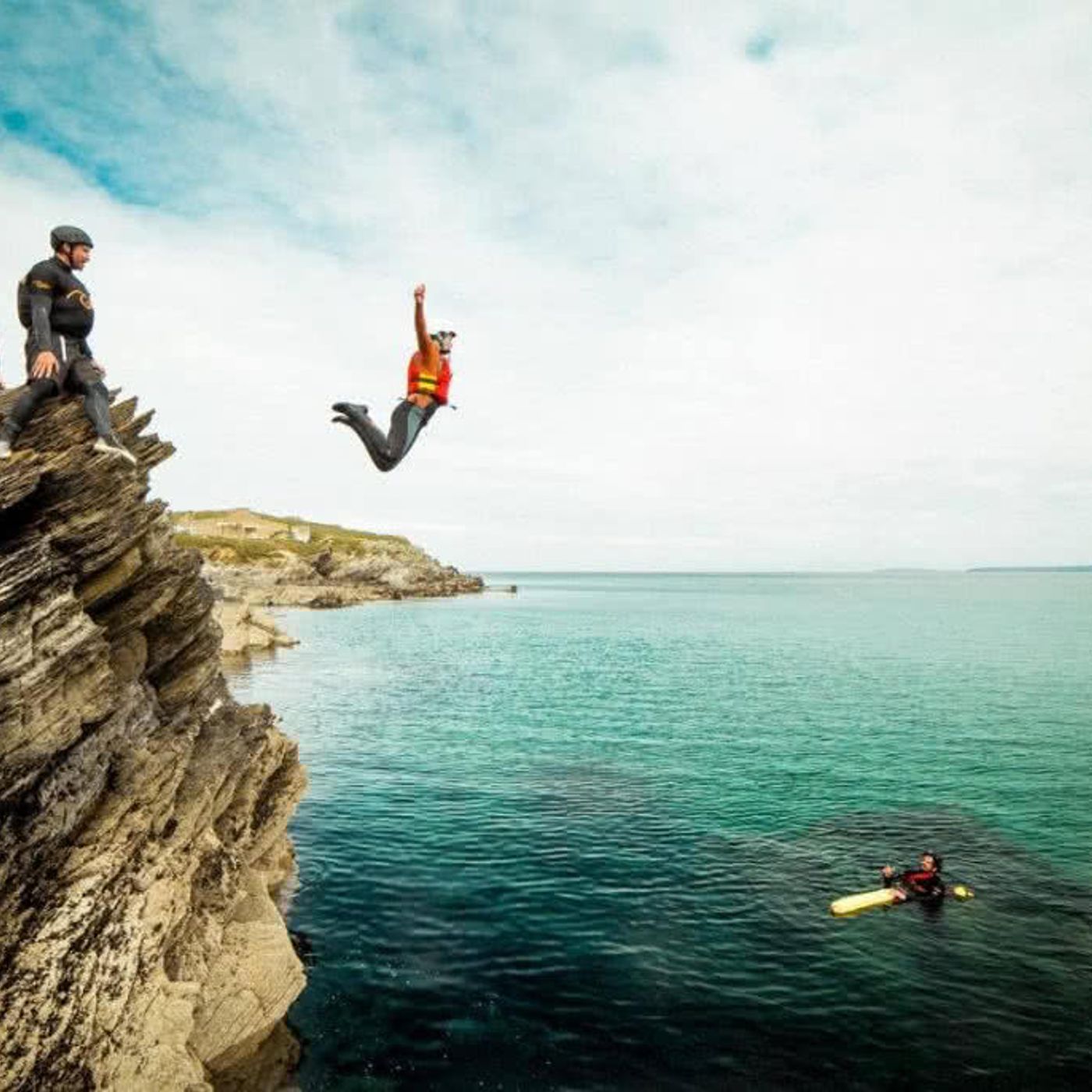 Jumping of to the sea