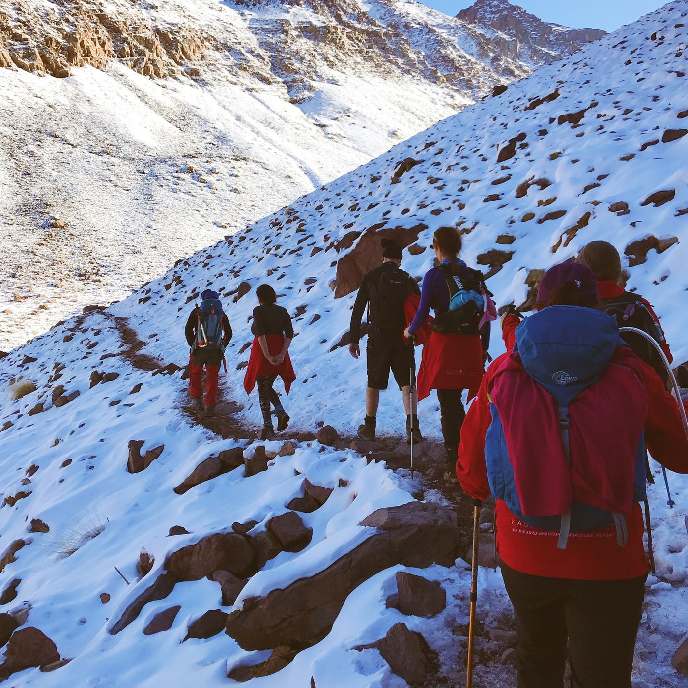 Mount Toubkal Winter Trek - Trekking up