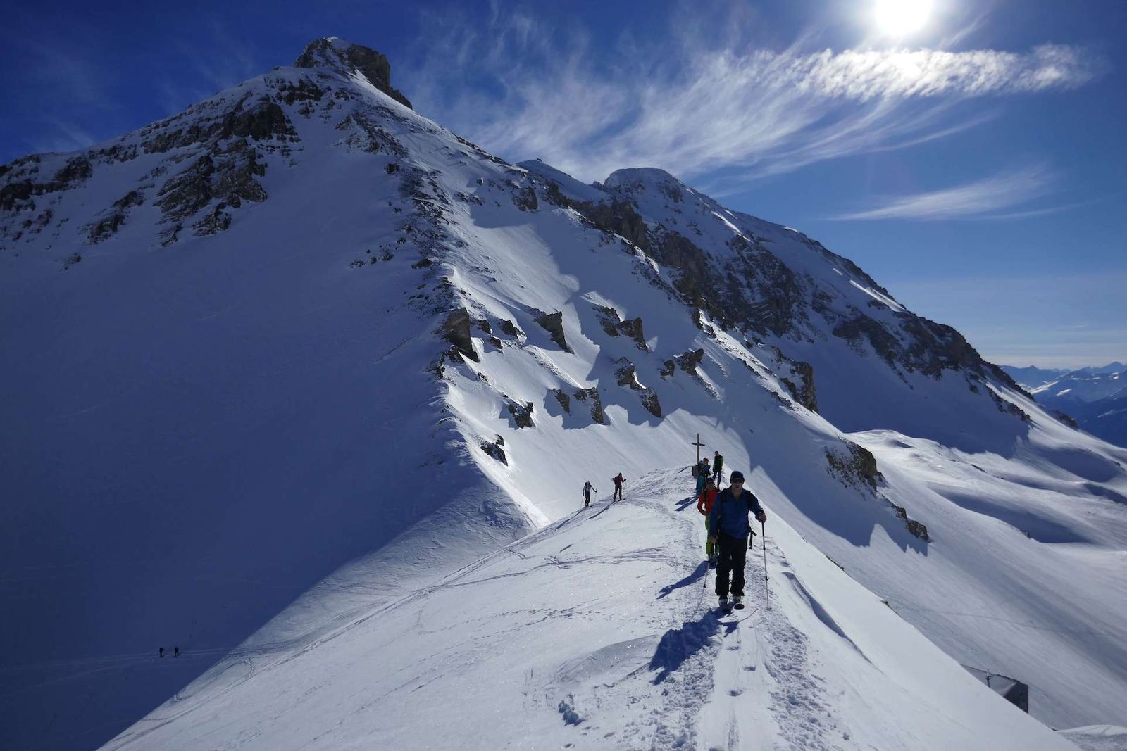 walking up with amazing views