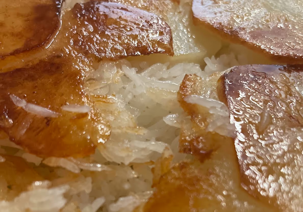 Persian Rice + Potato Tahdig