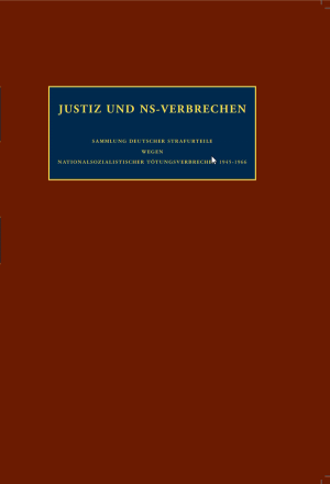 Justiz  und NS-Verbrechen: Bände 1-22