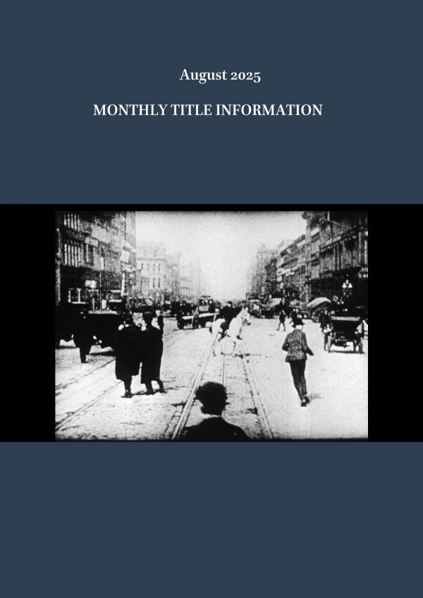 Monthly Title Information - August 2025