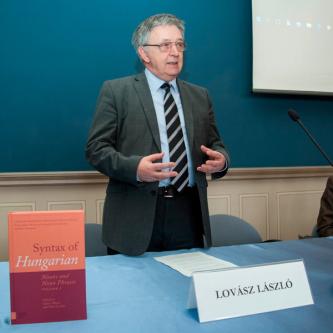Syntax of Hungarian is launched at the Hungarian Academy of Sciences in Budapest