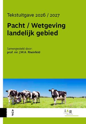 Pacht / Wetgeving landelijk gebied
