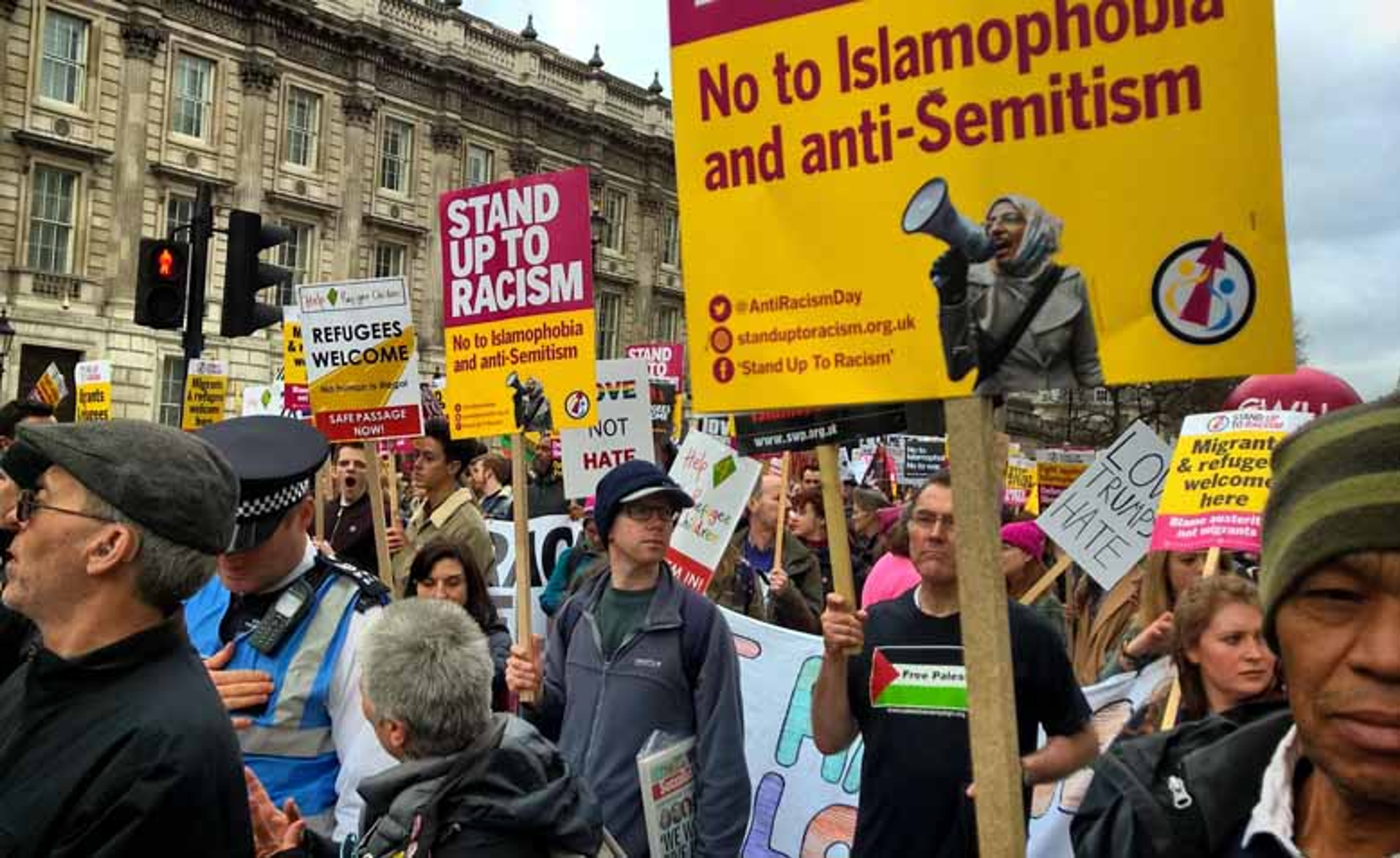Anti-racism protest in Stockholm