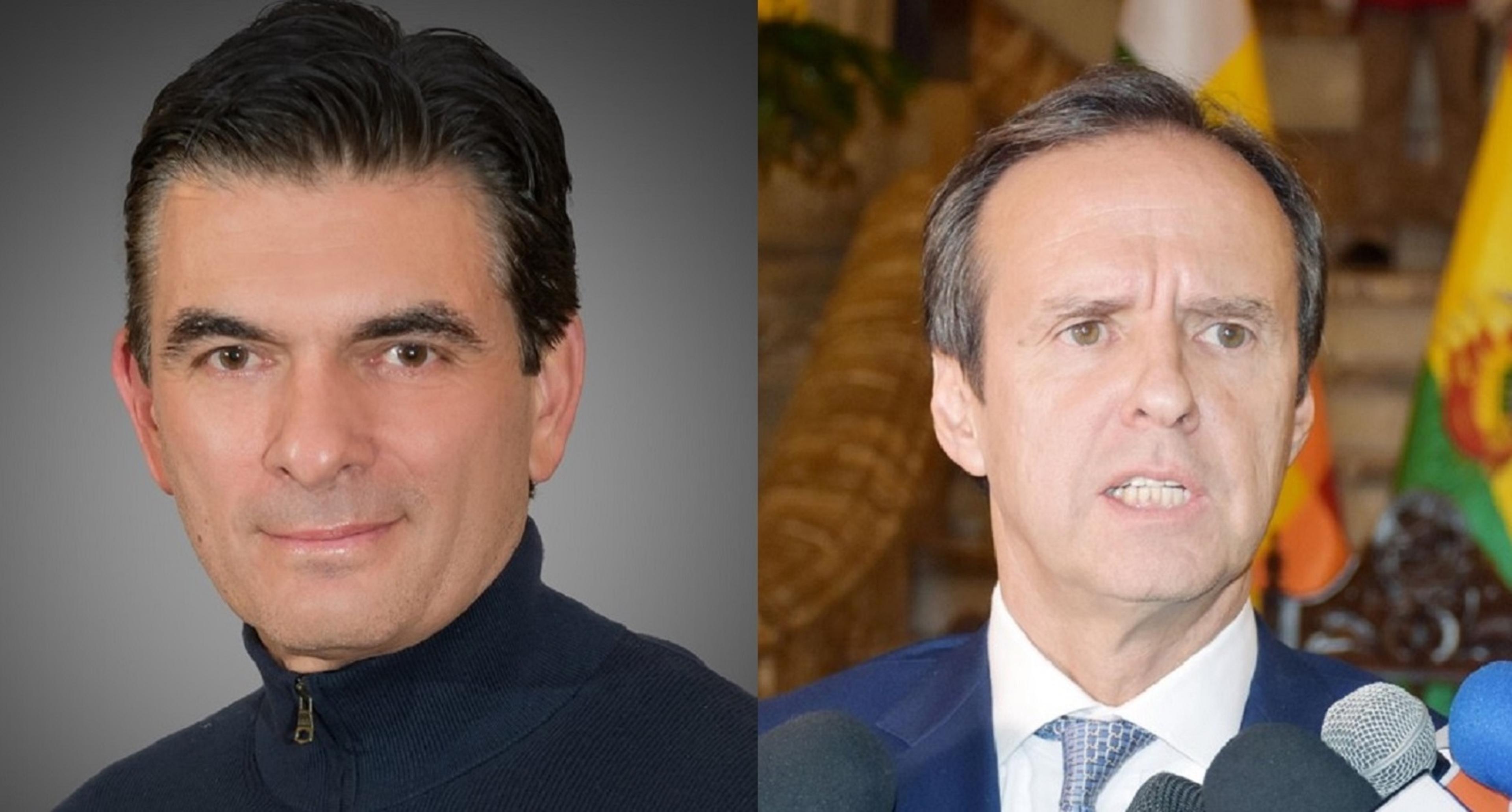 Rodrigo Paz et Jorge Quiroga lors des élections de Bolivie en 2025.
