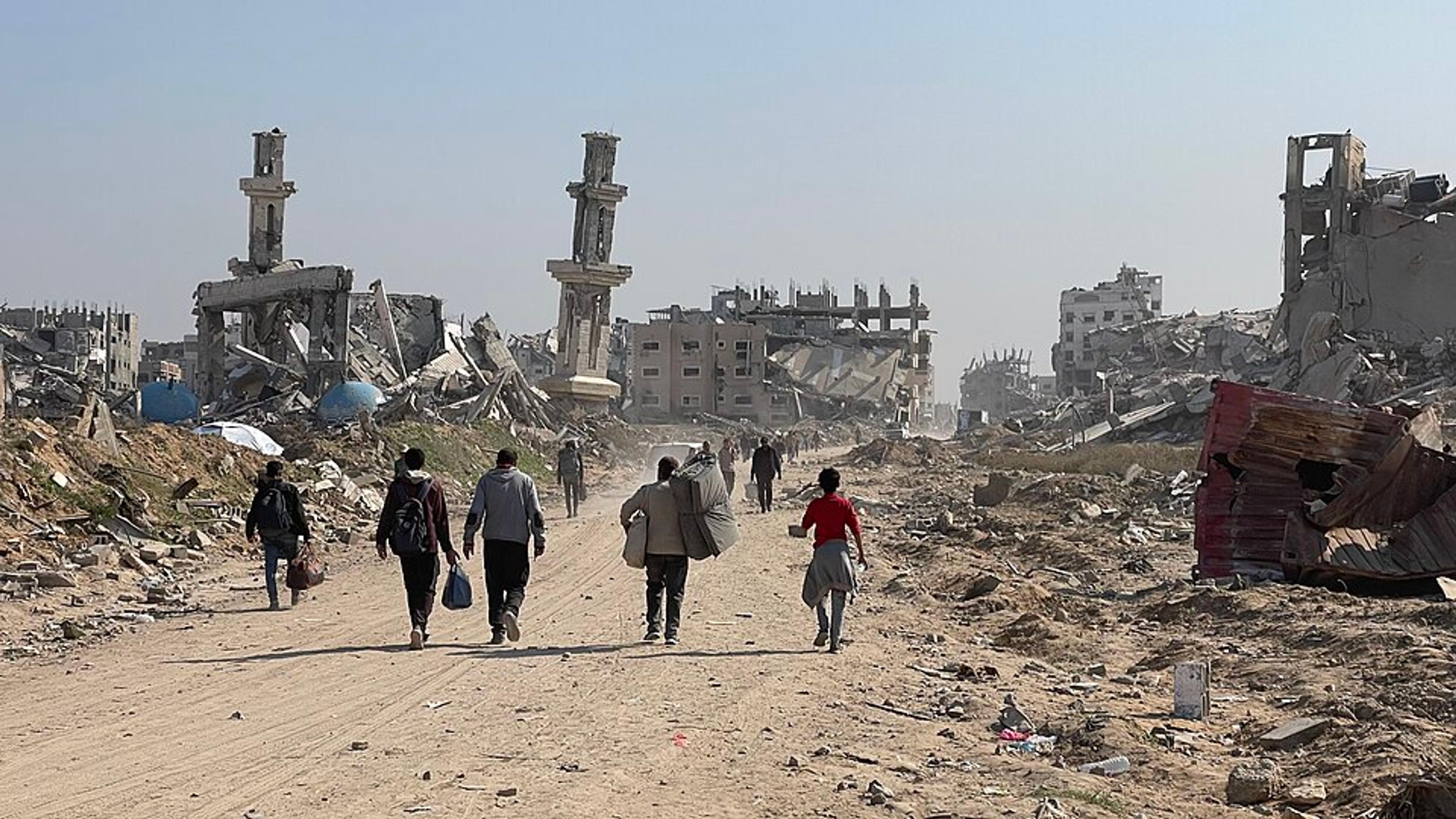 Déplacement forcé des résidents de la bande de Gaza