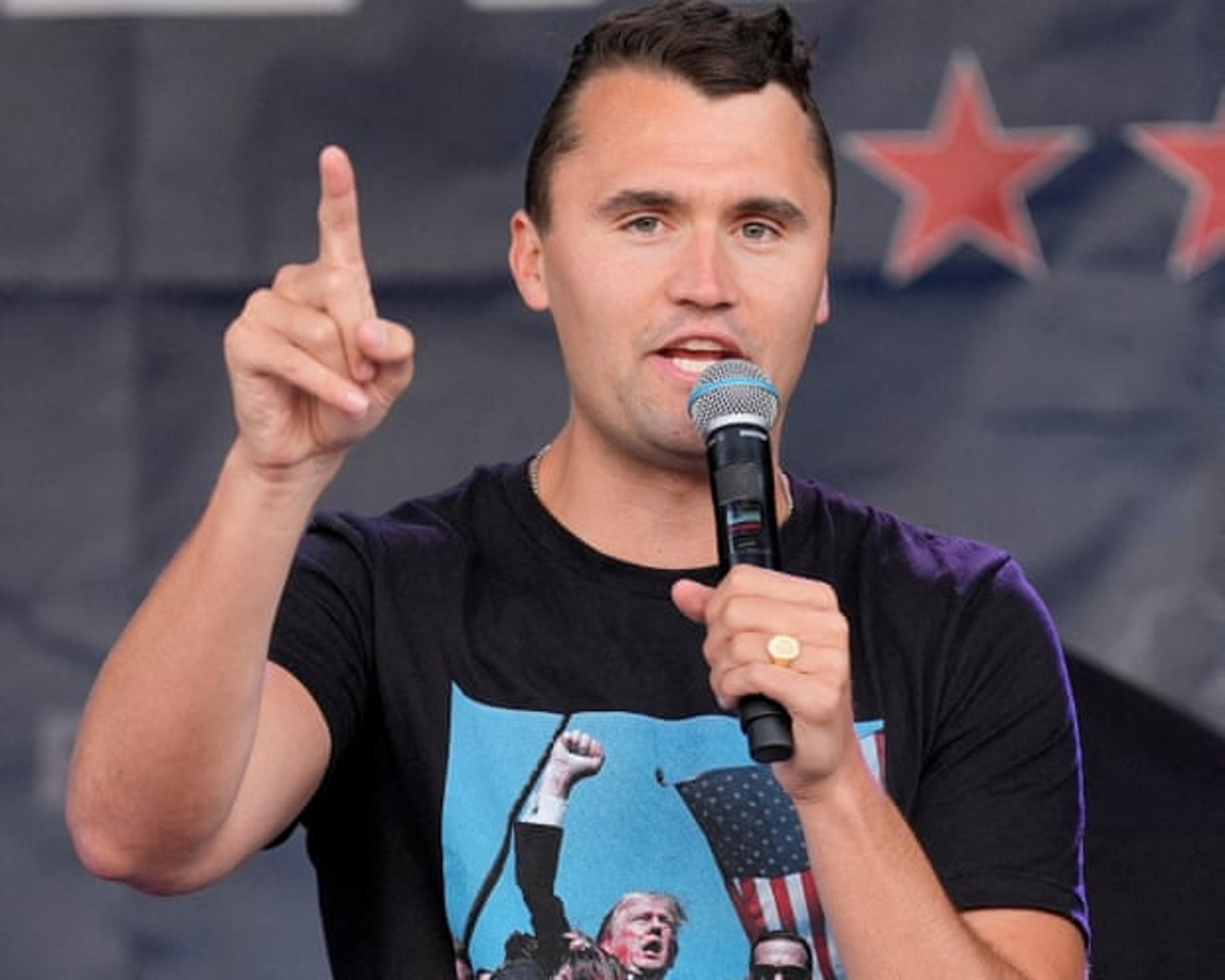 Charlie Kirk at the Republican National Convention in Milwaukee