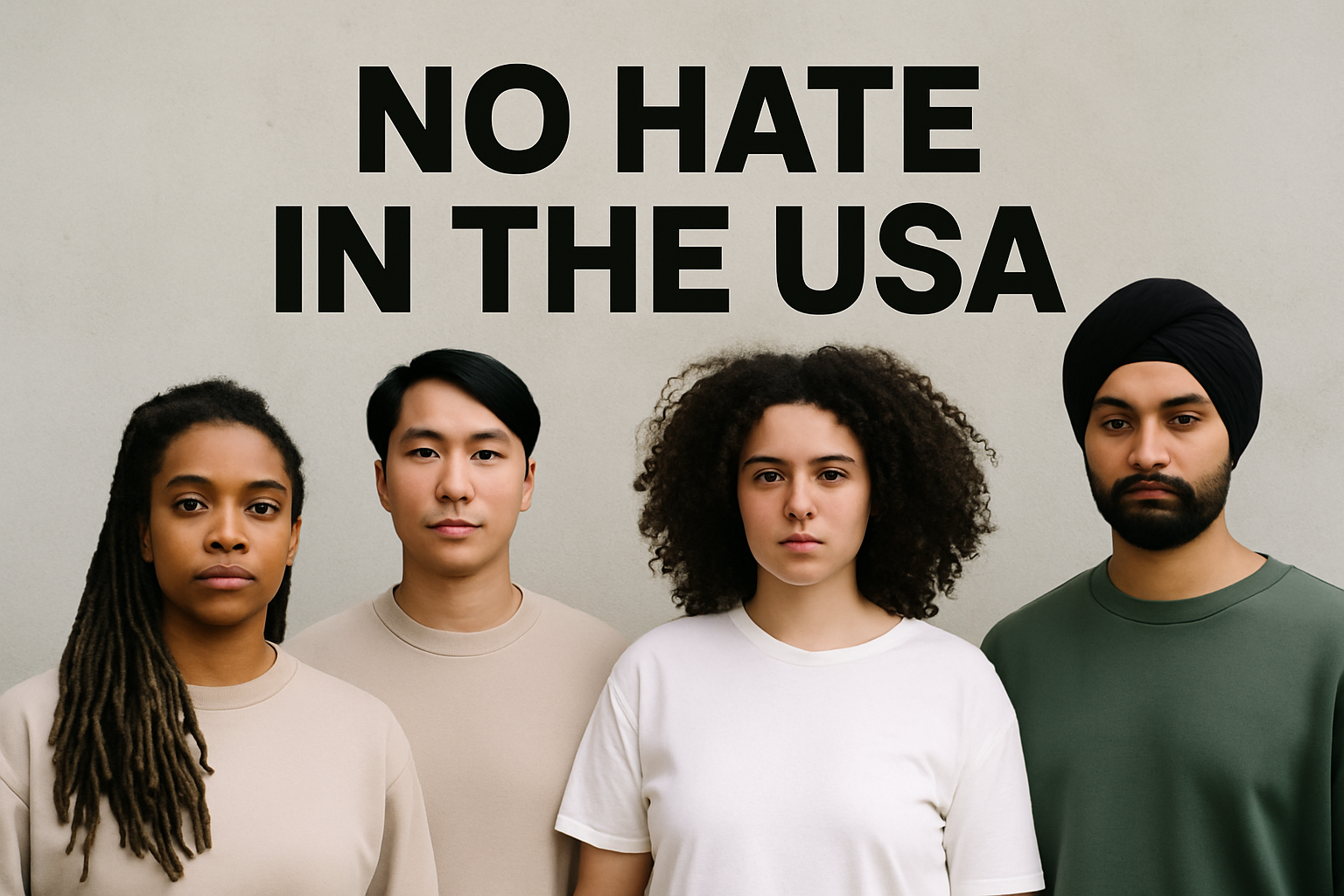 No Hate in United States - Pledge to End Hate & Discrimination