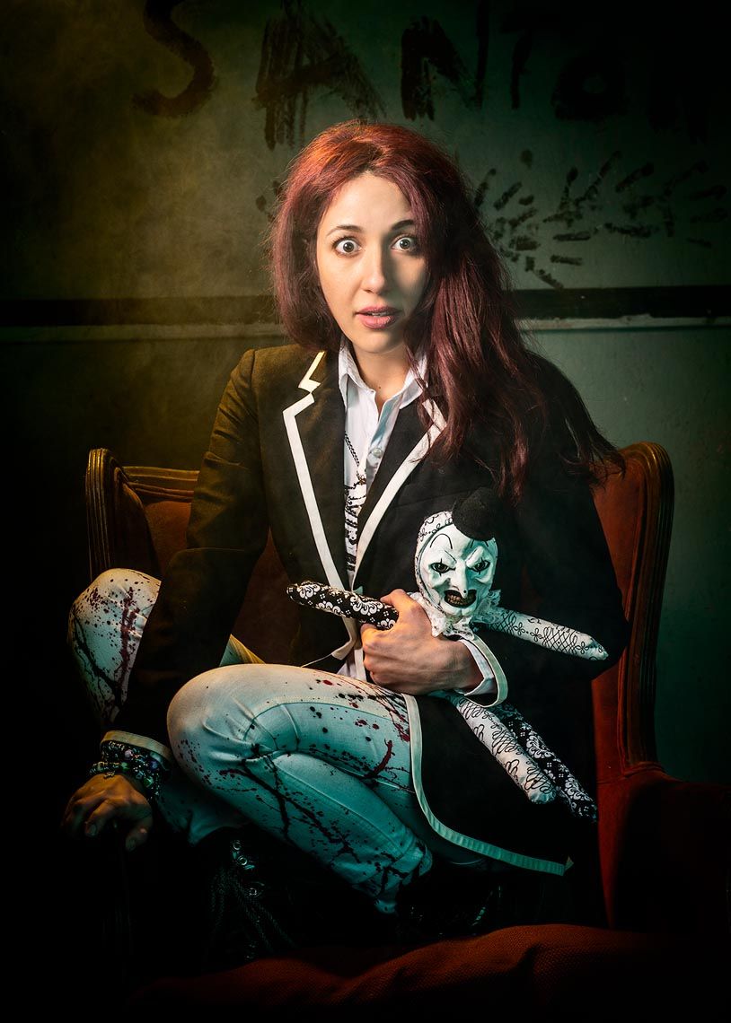 olga turka terrifier red chair 