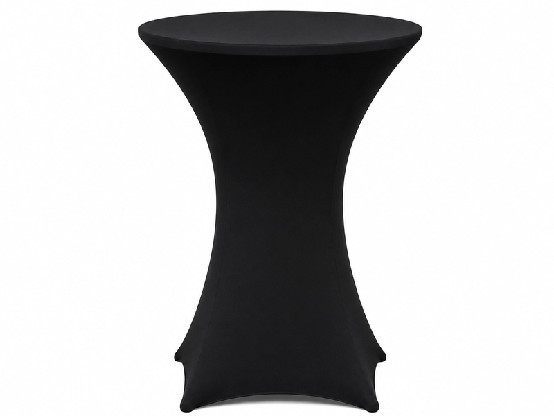 Black Cocktail Table Cover rental