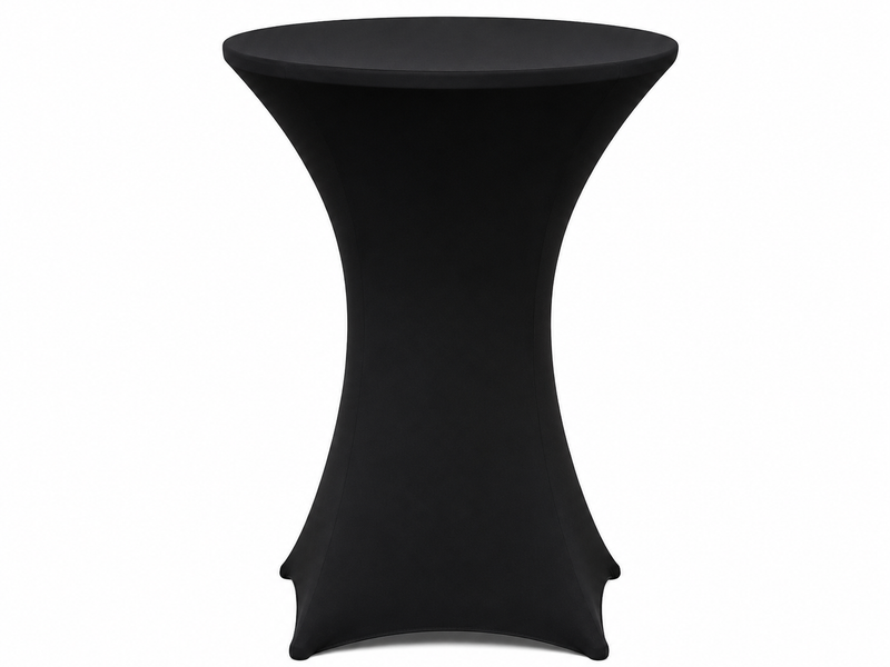 Black Cocktail Table Cover rental