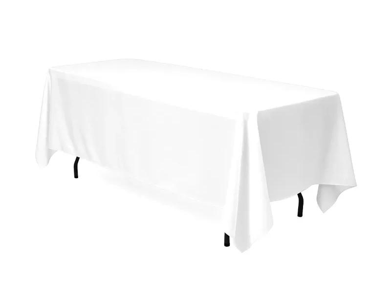 6ft Rectangular White Tablecloth rental