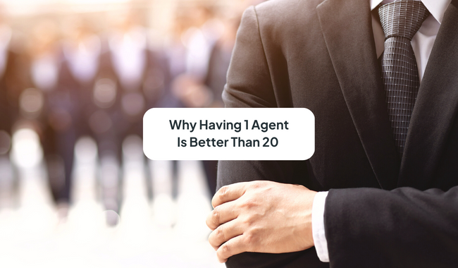 Why Having 1 Agent Is Better Than 20