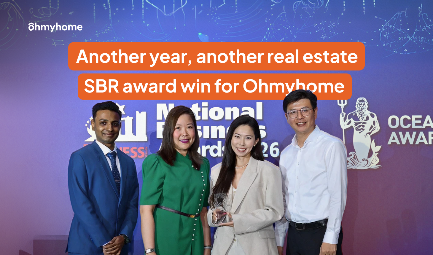 Ohmyhome Takes Home Real Estate Win at the SBR National Business Awards 2026
