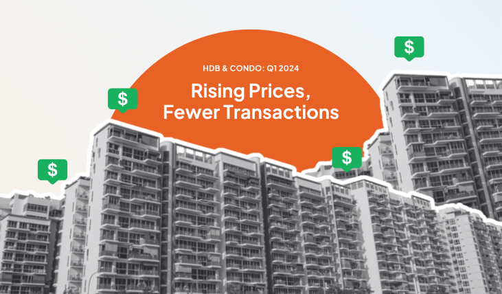 Q1 2024 Trends: HDB and Condo Prices Rise, Sales Volume Fall
