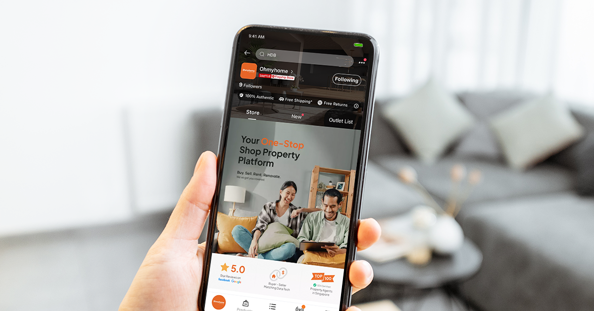 Ohmyhome launches flagship store on Lazada; Paving a new path of convenience for the modern property transactor