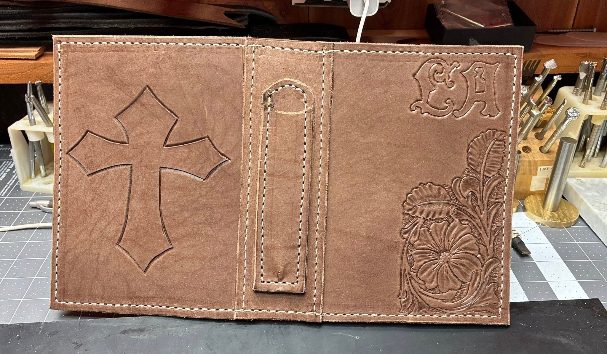Custom Leather Book Cover — photo 1