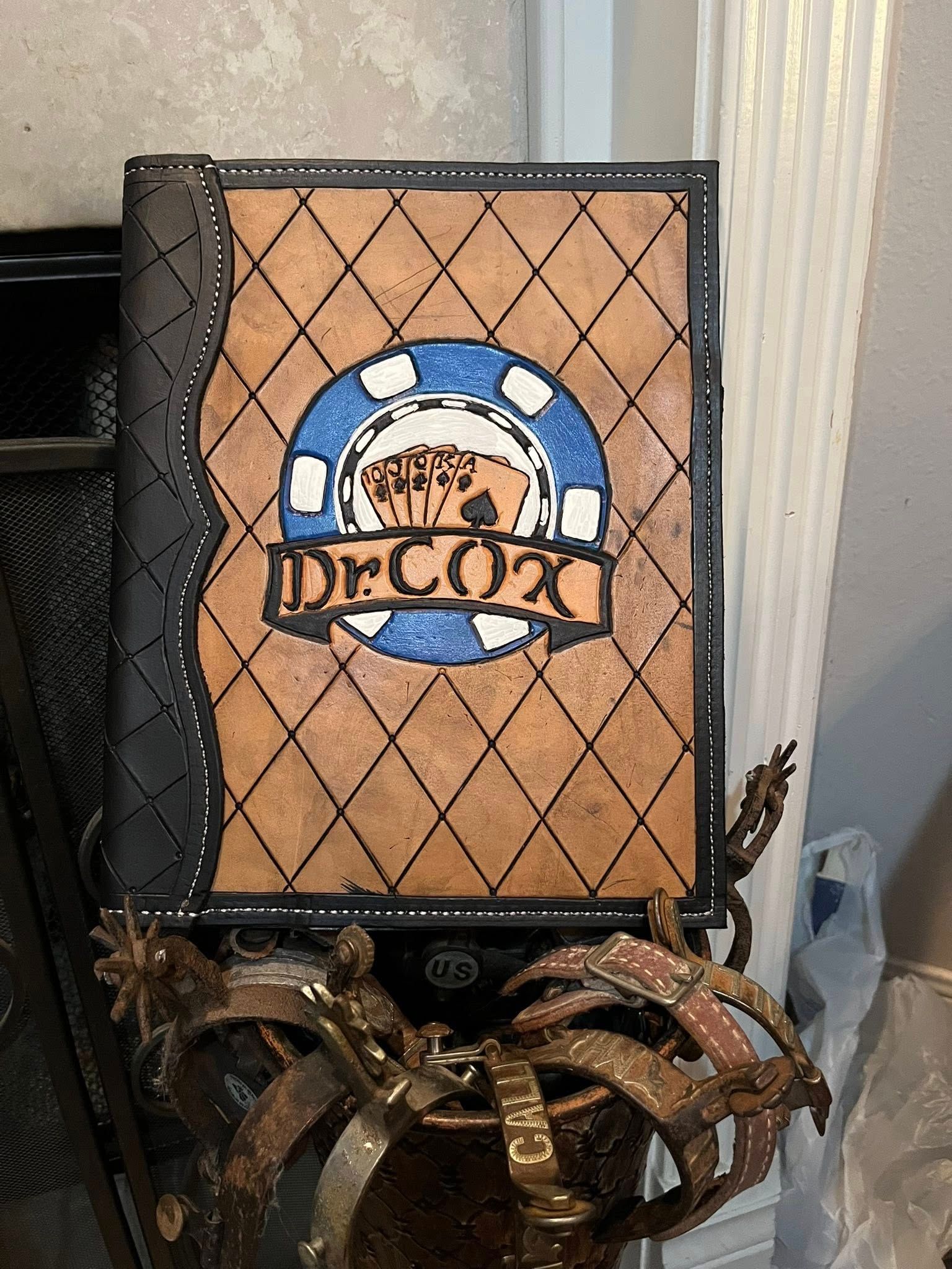 Custom Leather Book Binder — Dr. Cox — photo 1