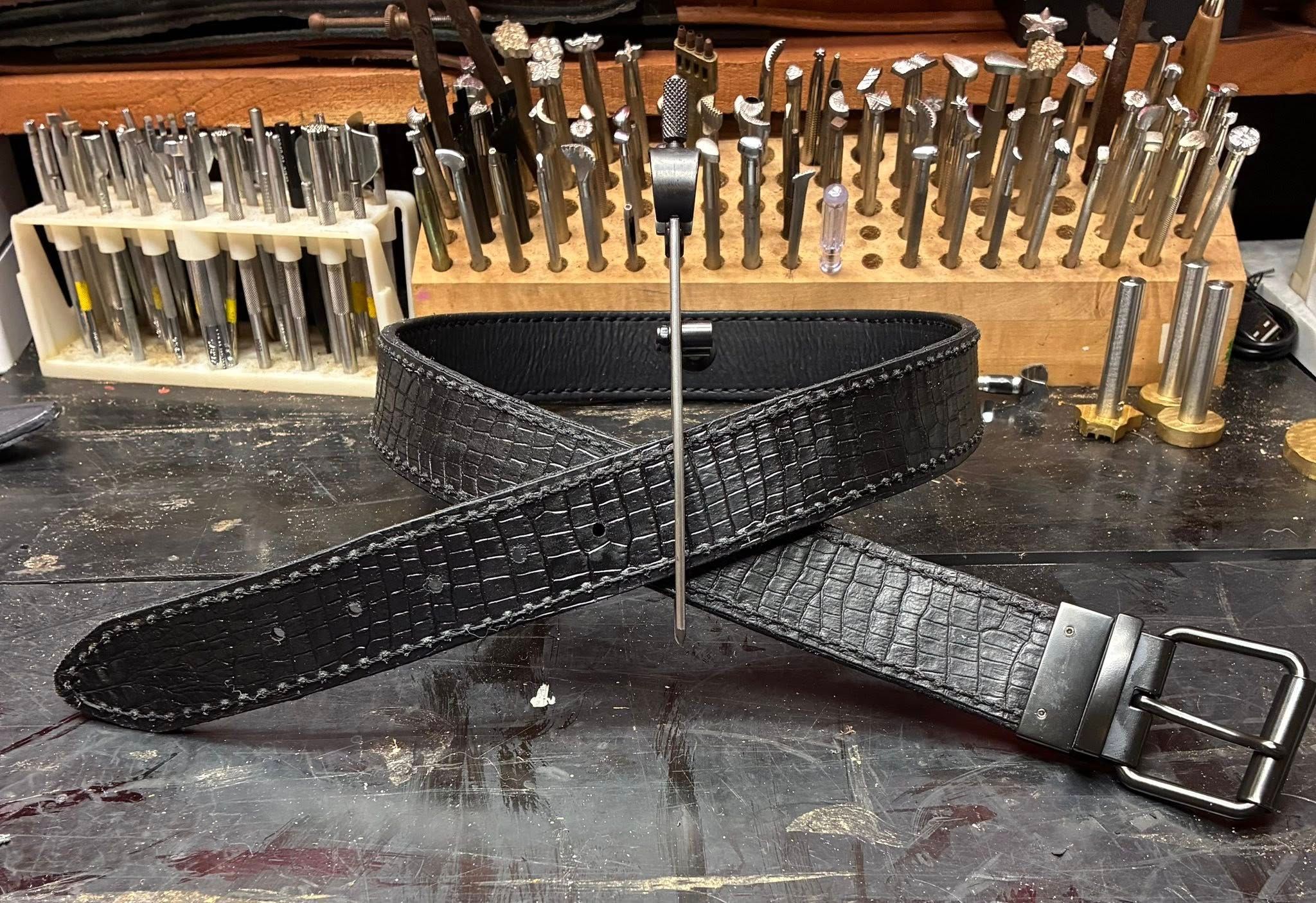 Reversible Pilot Belt — Black on Black — photo 1