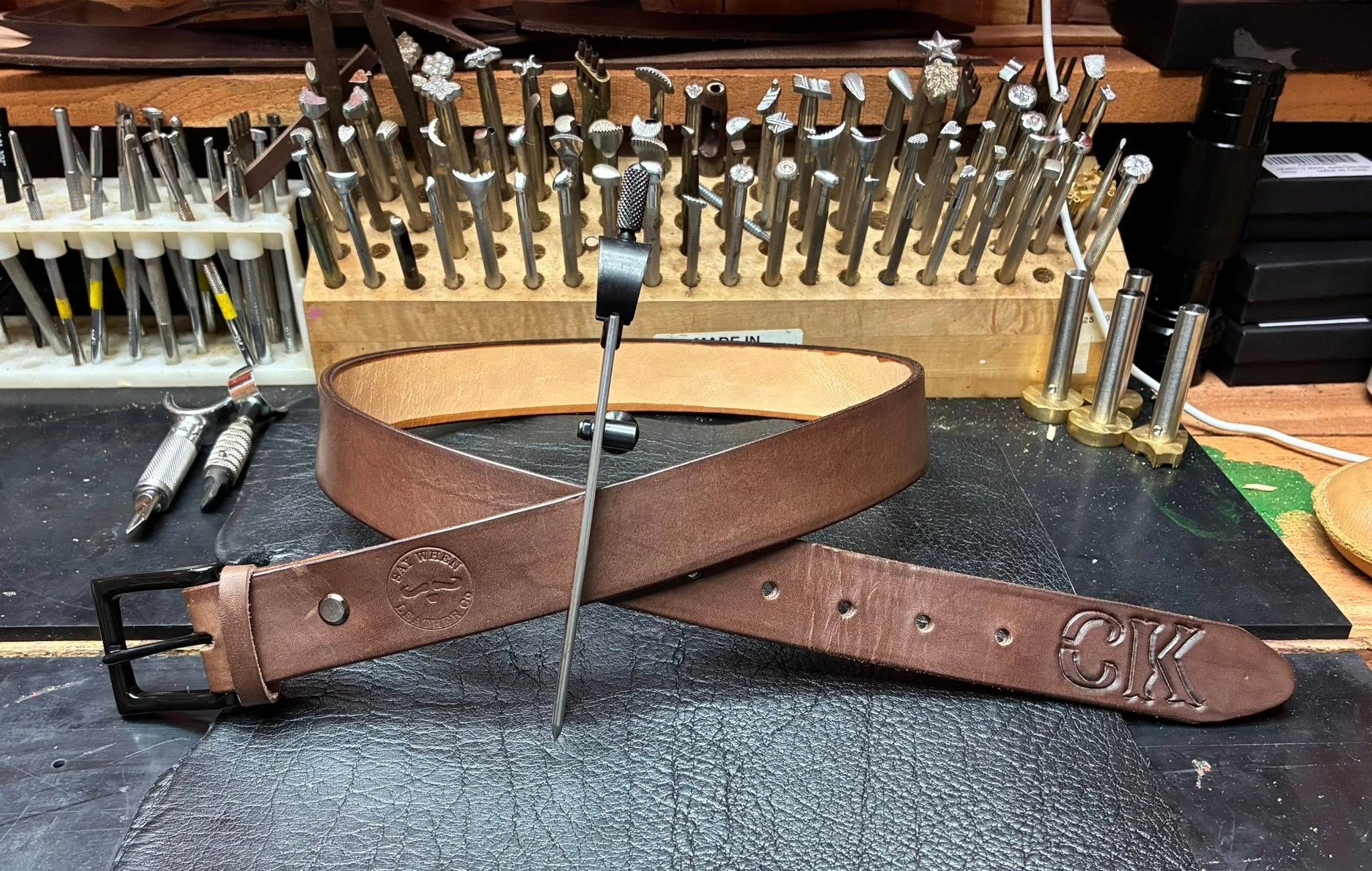 Soft Coffee Leather Belt — photo 1