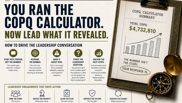 You Ran the COPQ Calculator—Now Lead the Response.