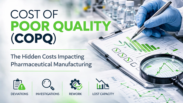 What Is the Cost of Poor Quality in Pharmaceutical Manufacturing?