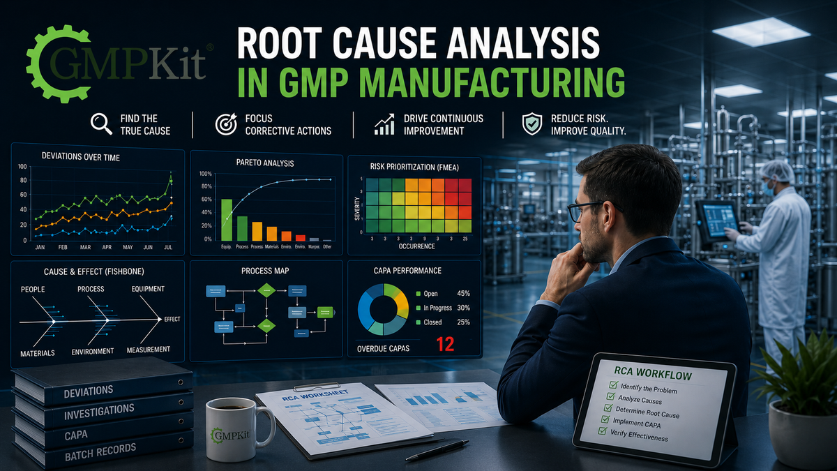 Root Cause Analysis Tools for GMP Manufacturing: 12 Proven Methods for Better Investigations