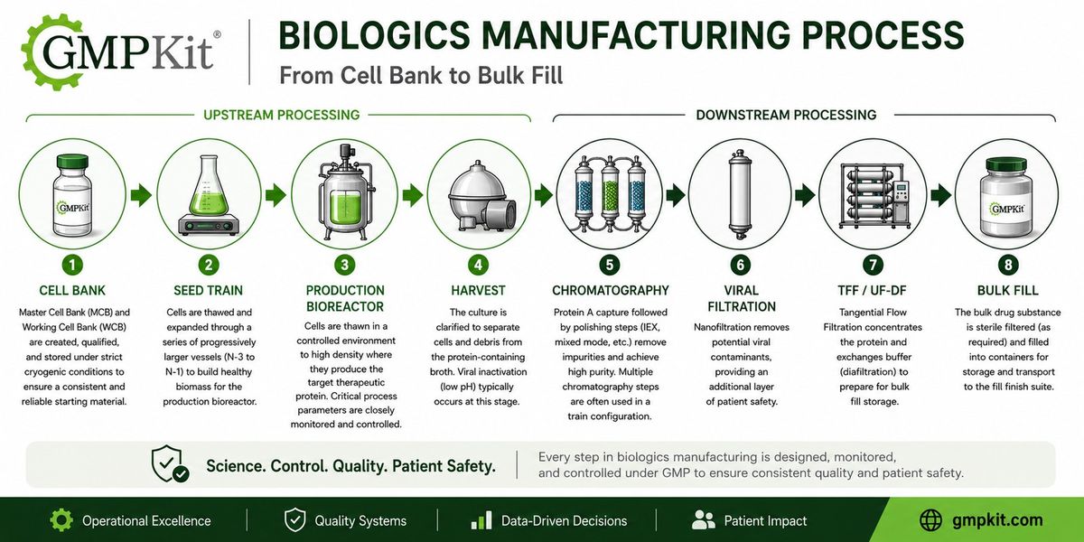 Biologics Manufacturing Process: Key Steps Explained