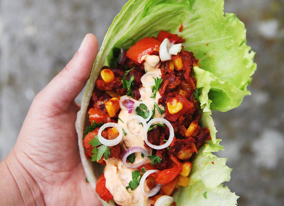 Taco i isbergsskal